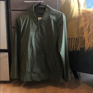 Green bomber jacket